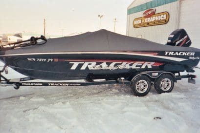 Custom Tracker boat cover